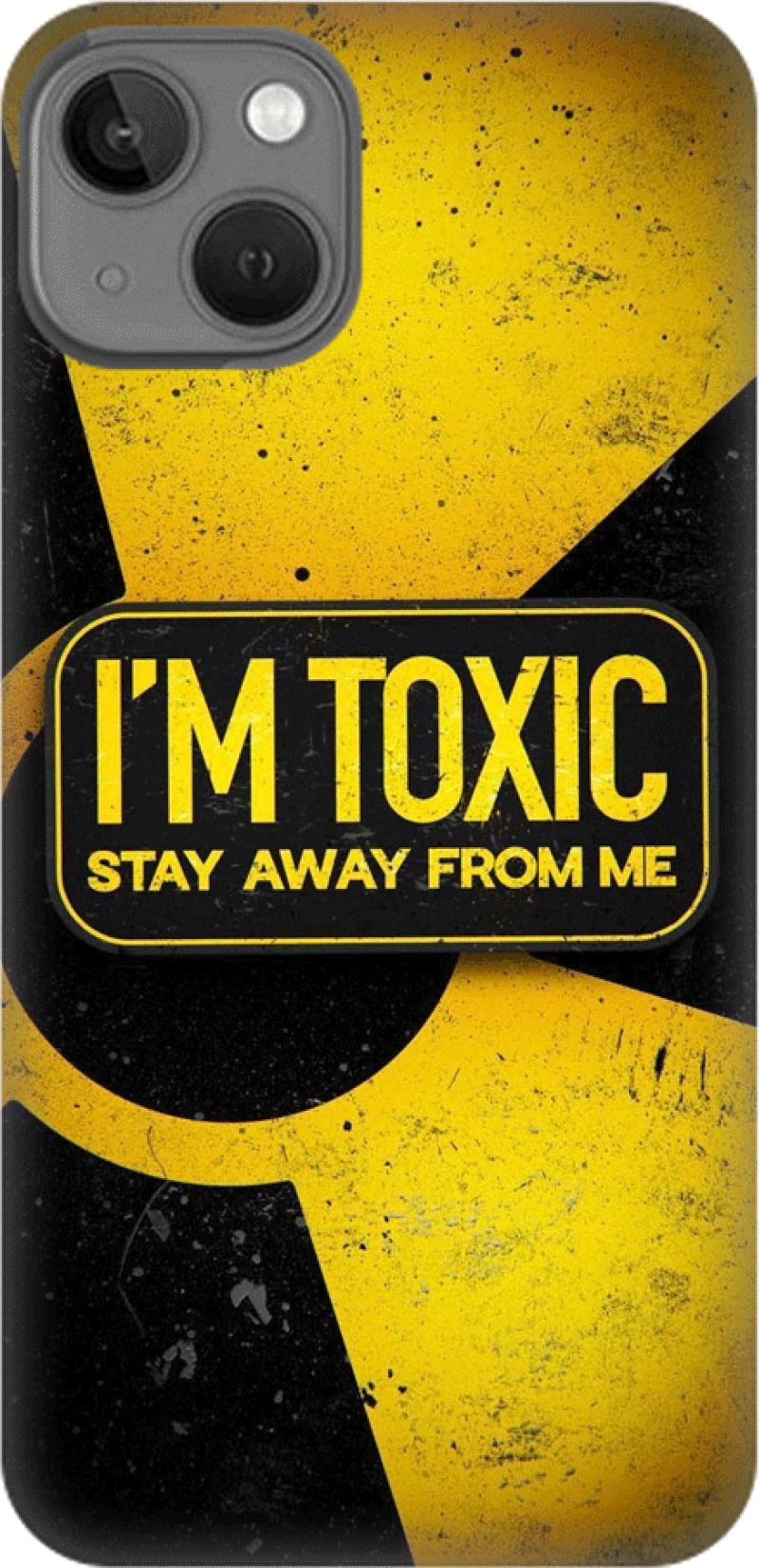i'm toxic Silicone case Θήκη για Iphone 14 yellow