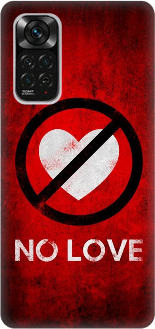 no love Silicone case Θήκη για XIAOMI Redmi NOTE 11 Pro / Note 11 Pro 5G red