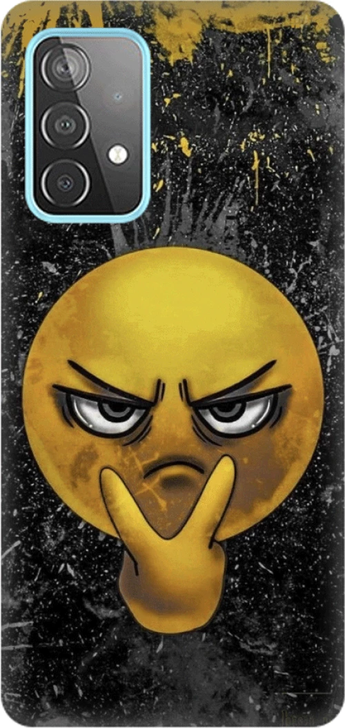 i see you emoji Silicone case Θήκη για Samsung Galaxy A53 5G yellow