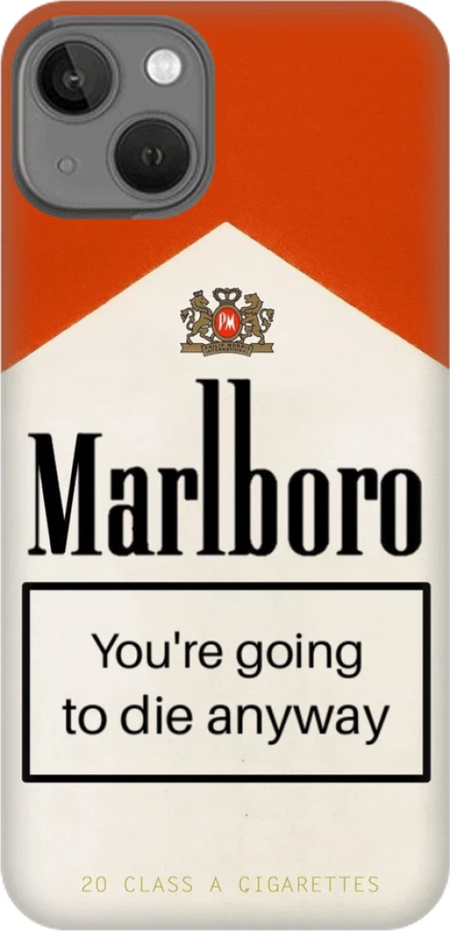 Cigare Silicone case Θήκη για iPhone 14 red