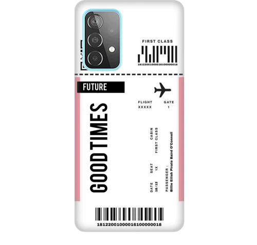 ticket Silicone case Θήκη γιαSamsung Galaxy A52s / A52 5G / A52 4G white