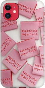 perfectly imperfect Silicone case Θήκη για iPhone 11 pink