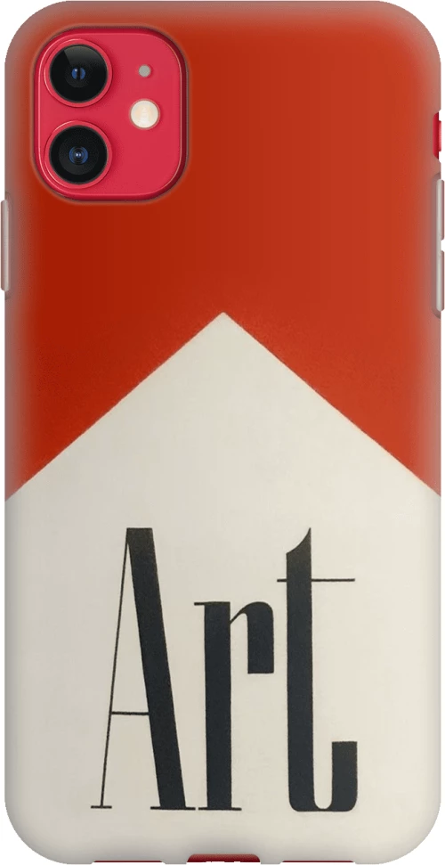 Art Silicone case Θήκη για iPhone 11 red