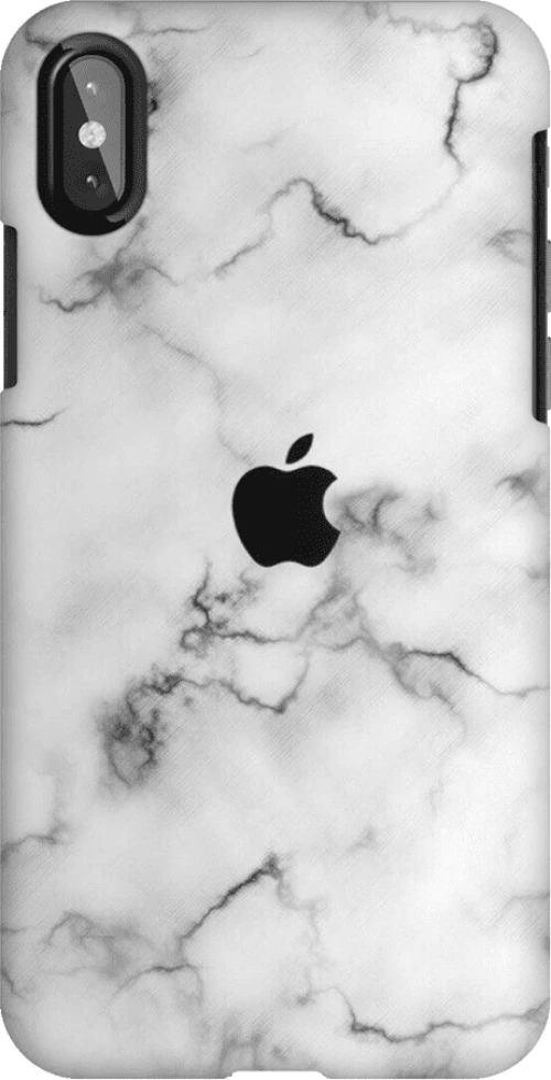 marble white Silicone case Θήκη για iPhone X / XS