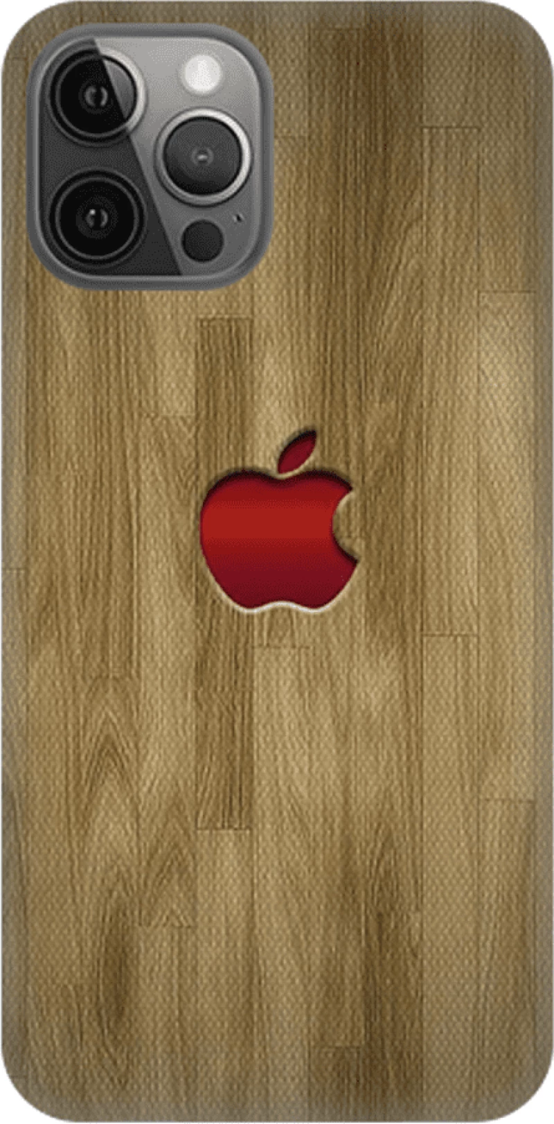 wood Silicone case Θήκη για iPhone 13 pro