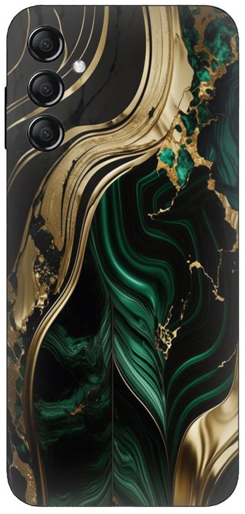 Marble Green-Gold Case θήκη για Samsung Galaxy M15 5G