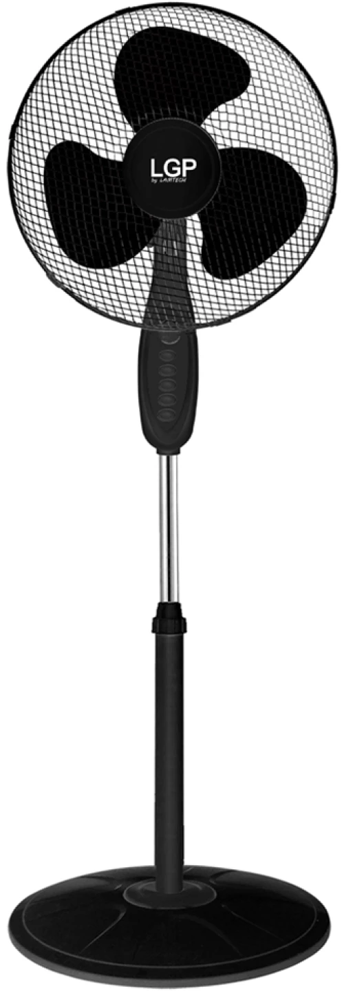LGP ROUND BASE STAND FAN 16' 40CM 45W WITH TIMER BLACK