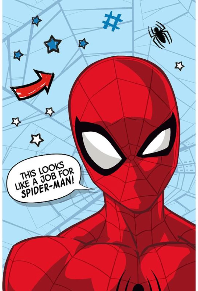 Κουβέρτα Κούνιας (100x150) Fleece Spiderman Job Borea