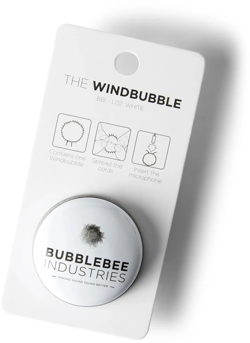 Bubblebee The Windbubble (Size 1) Grey - Αντιανέμιο για μικρόφωνα Lavalier διαμέτρου 3,0 - 4,0 mm