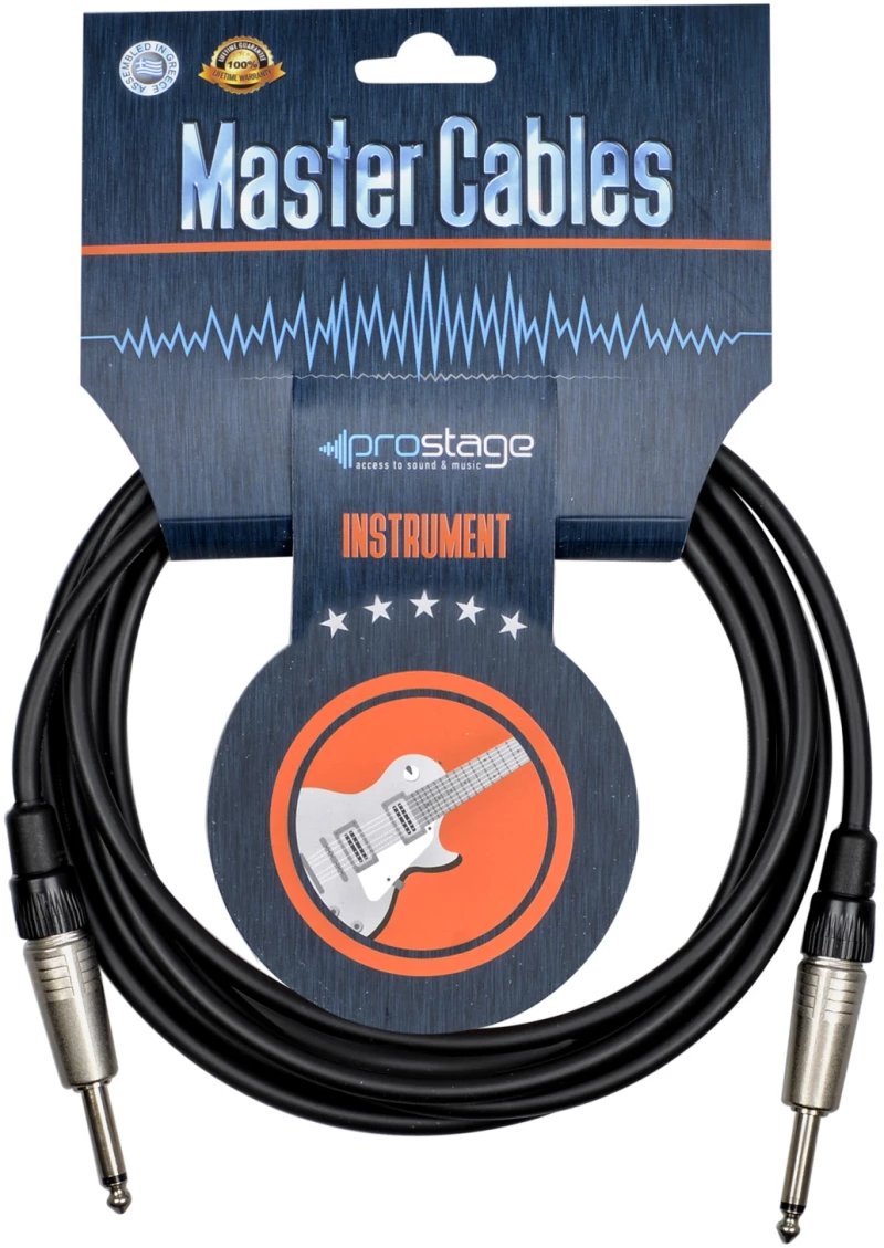 Prostage TM-01 - Επαγγελματικό καλώδιο Jack 1/4 TS - Jack 1/4 TS 1 μέτρο