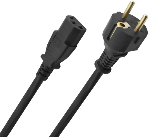 Oehlbach POWERCORD C13 - Καλώδιο τροφοδοσίας Black 1.5m