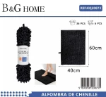 502291 ΠΑΤΑΚΙ ΜΠΑΝΙΟΥ - 6C - BLACK - - 40X60CM - BLACK - 20873