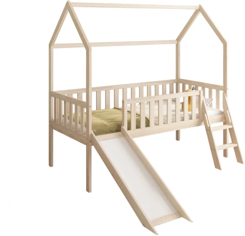 493443 ΠΑΙΔΙΚΟ ΚΡΕΒΑΤΙ Τ.MONTESSORI ΜΕ ΤΣΟΥΛΗΘΡΑ PHYLLIS HM701.01 ΞΥΛΟ ΠΕΥΚΟΥ ΦΥΣΙΚΟ ΓΙΑ 90X190ΕΚ