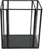359577 ΚΗΡΟΠΗΓΙΟ ARTELIBRE ΜΑΥΡΟ ΜΕΤΑΛΛΟ 18X13X21CM