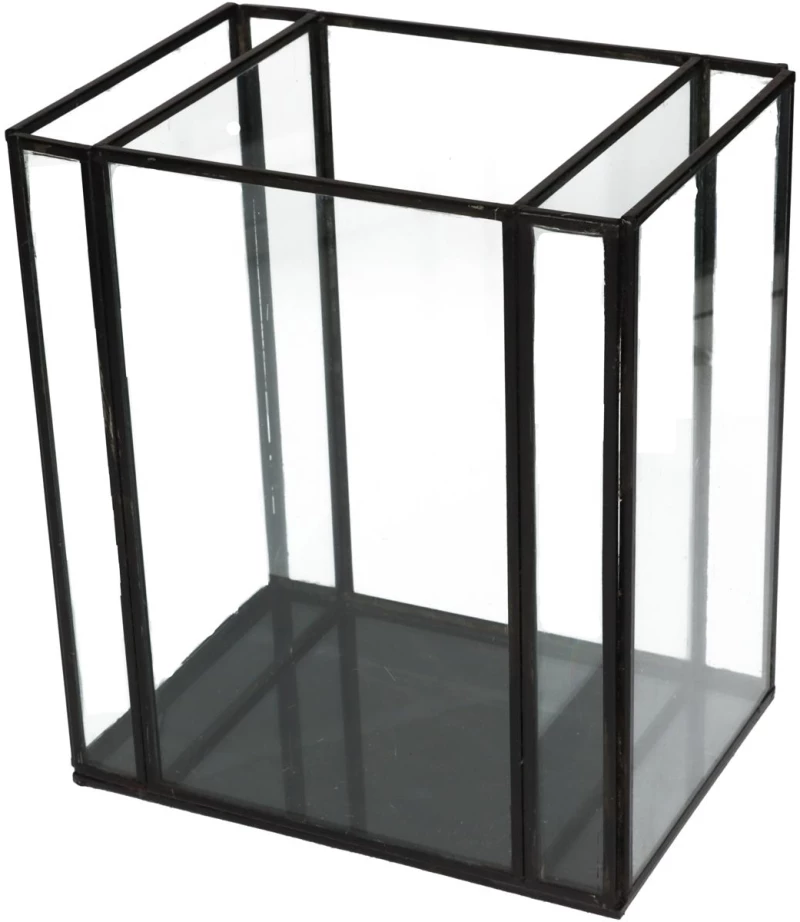 359577 ΚΗΡΟΠΗΓΙΟ ARTELIBRE ΜΑΥΡΟ ΜΕΤΑΛΛΟ 18X13X21CM