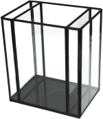 359577 ΚΗΡΟΠΗΓΙΟ ARTELIBRE ΜΑΥΡΟ ΜΕΤΑΛΛΟ 18X13X21CM