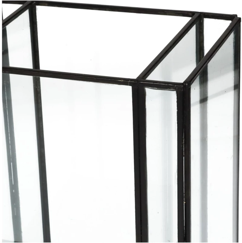 359577 ΚΗΡΟΠΗΓΙΟ ARTELIBRE ΜΑΥΡΟ ΜΕΤΑΛΛΟ 18X13X21CM