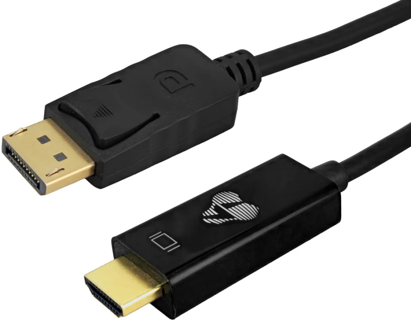 POWERTECH καλώδιο DisplayPort σε HDMI CAB-H187  4K/60Hz  21.6 Gbps  1.5m  μαύρο