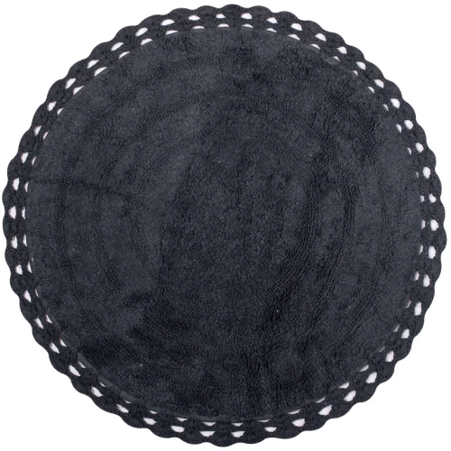 Πατάκι στρογγυλό ( 70cm ) ανθρακί - -