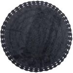Πατάκι στρογγυλό ( 70cm ) ανθρακί - -