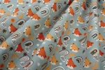 Σεντονάκι Λίκνου bebe Fox 528 80X110 Pale Cyan 100% Cotton - -