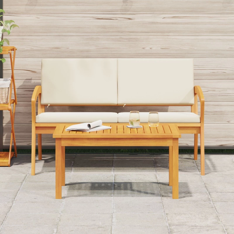 vidaXL Τραπέζι καφέ 75x40x38 εκ. Μασίφ ξύλο ακακίας