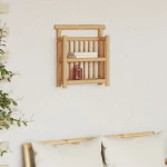vidaXL Ράφι Τοίχου 2-επίπεδο 40x13x44 εκ σε Μπαμπού