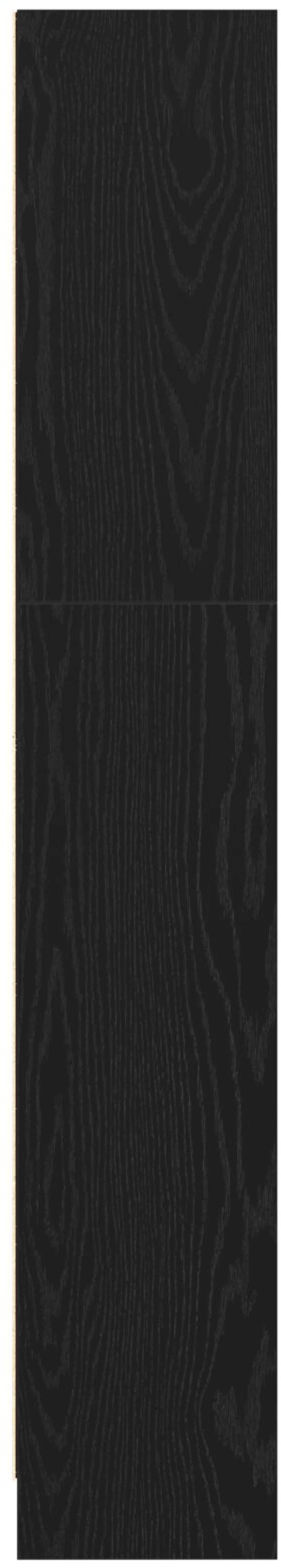 vidaXL Μαύρη Δρύινη Βιβλιοθήκη - 60 x 24 x 143 εκ - Κατασκευασμένη από Επεξεργασμένο Ξύλο