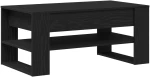 vidaXL Μαύρο Τραπεζάκι Σαλονιού από Δρυ 102x55x45 εκ. από επεξεργασμένο ξύλο