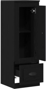 vidaXL Υψηλό ντουλάπι Μαύρη Δρυς 36x35,5x103,5 εκ Επεξεργασμένο Ξύλο