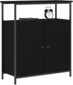 vidaXL Μπουφές Μαύρο Δρυς 70x30x80 εκ από Κατασκευασμένο Ξύλο