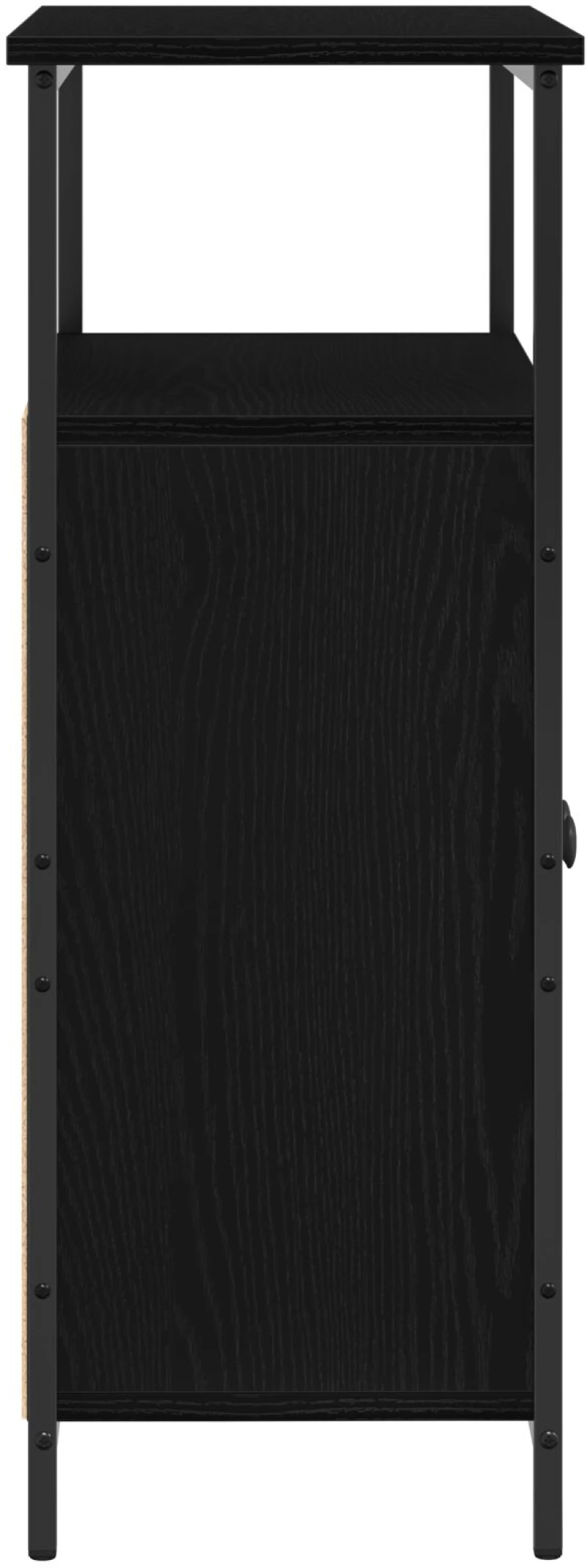 vidaXL Μπουφές Μαύρο Δρυς 70x30x80 εκ από Κατασκευασμένο Ξύλο