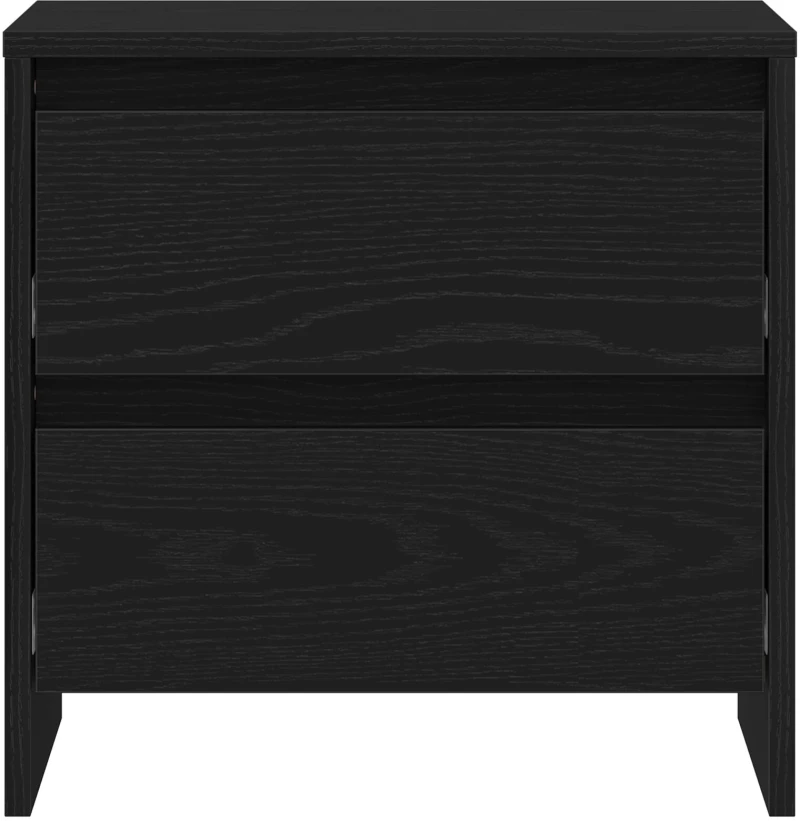 vidaXL Κομοδίνο Μαύρη Δρυς 45x34x44,5 εκ. Κατασκευασμένο Ξύλο