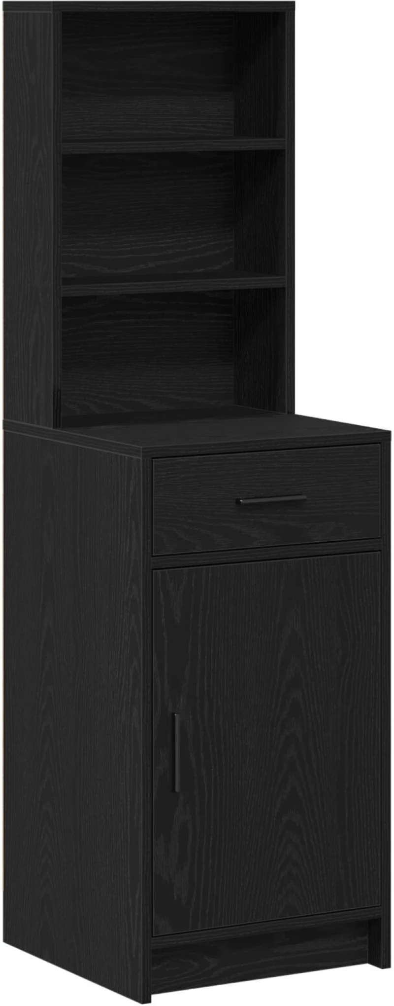 vidaXL Ψηλό Ντουλάπι σε Μαύρη Δρυ - 40x41x135 εκ., Κατασκευασμένο από Επεξεργασμένο Ξύλο