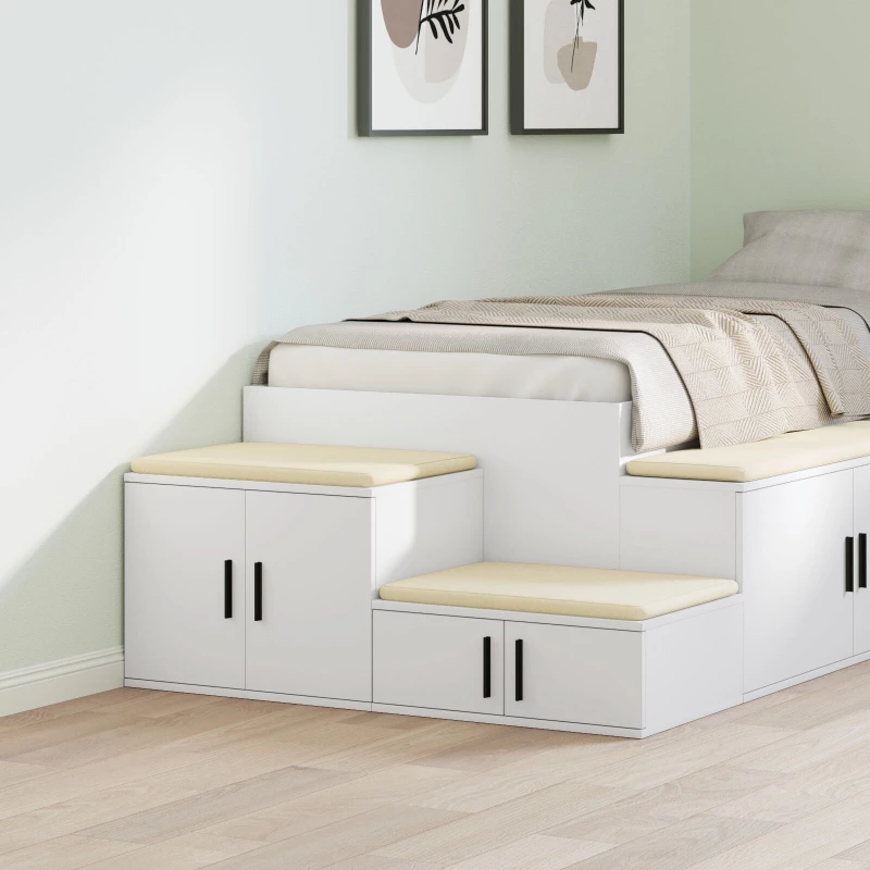vidaXL Λευκό Ντουλάπι Αποθήκης 103x41x40 εκ από ξύλο