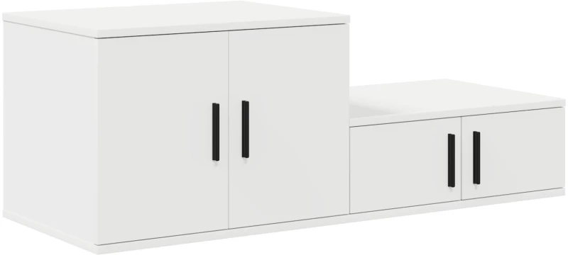 vidaXL Λευκό Ντουλάπι Αποθήκης 103x41x40 εκ από ξύλο