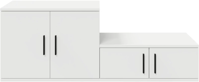 vidaXL Λευκό Ντουλάπι Αποθήκης 103x41x40 εκ από ξύλο