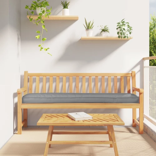 vidaXL Μαξιλάρι Παλέτας για Παγκάκι Γκρι 200x40x8 εκ. Ύφασμα Oxford