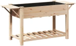 vidaXL Κήπος Γλάστρας με Ράφια 155x59x76 εκ. Μασίφ Ξύλο Πεύκου