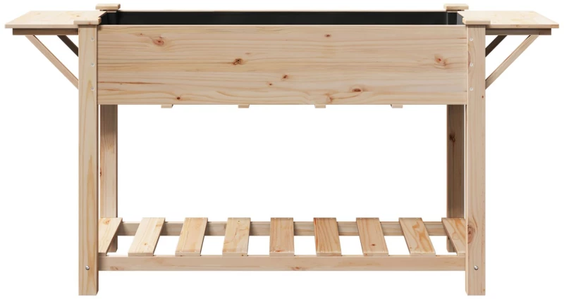 vidaXL Κήπος Γλάστρας με Ράφια 155x59x76 εκ. Μασίφ Ξύλο Πεύκου
