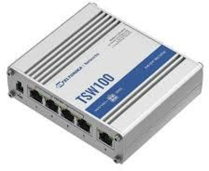 Switch|TELTONIKA|TSW100|5xRJ45|PoE+ ports 4|120 Watts|TSW100