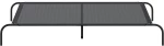 vidaXL Ανυψωμένο κρεβάτι σκύλου Μαύρο 150x90x20 cm Textilene ατσάλι