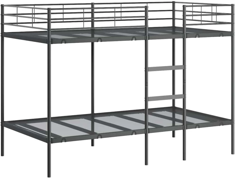 vidaXL Κουκέτα χωρίς στρώμα Μαύρο 100x200 cm Ατσάλι