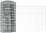 vidaXL Ευρωπαϊκός φράκτης με 11 στηρίγματα Ασημί 0,6x25 μ Ατσάλι