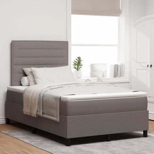 vidaXL Κρεβάτι Box Spring με Μαξιλάρι Ταύρος 120x200 εκ Υφάσματος
