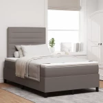 vidaXL Κρεβάτι Box Spring με Μαξιλάρι Ταύρος 120x200 εκ Υφάσματος