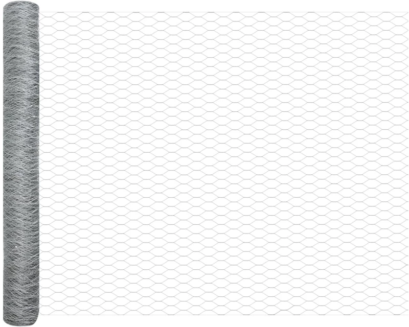 vidaXL Πολυγωνικός Φράχτης 1.4x25 μ Γαλβανισμένο Ατσάλι