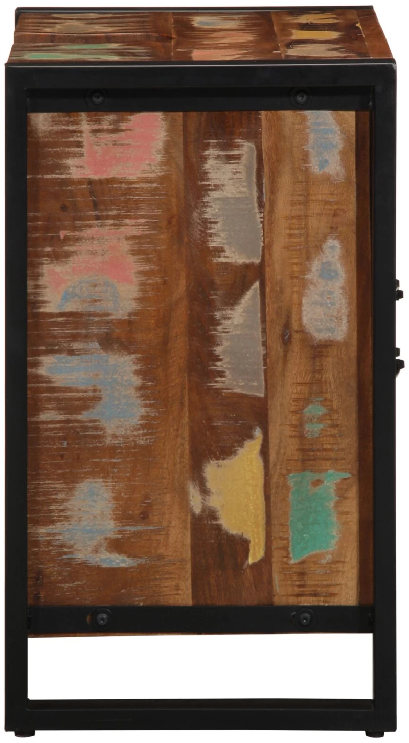 vidaXL Ντουλάπι Μπάνιου Πολύχρωμο 55x35x60 cm Μασίφ Ξύλο Ανακυκλωμένο