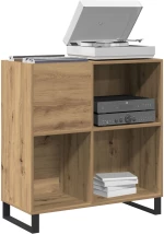 vidaXL Ντουλάπα Δίσκων Παλιό Ξύλο 84.5x38x90 εκ Ξύλο Μηχανής