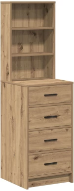 vidaXL Υψηλό ντουλάπι Artisan Δρυς 40x41x135 εκ Επεξεργασμένο ξύλο